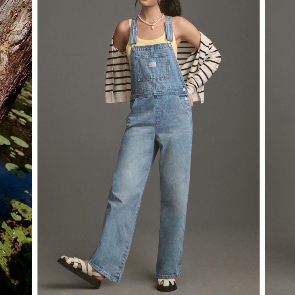 Levi’s Free People Vintage Inspired Overalls size L - Picture 2 of 6